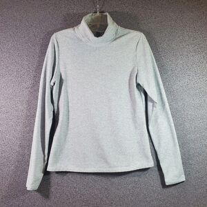 Kyodan Outdoor Gray Herringbone Turtleneck Sweater L